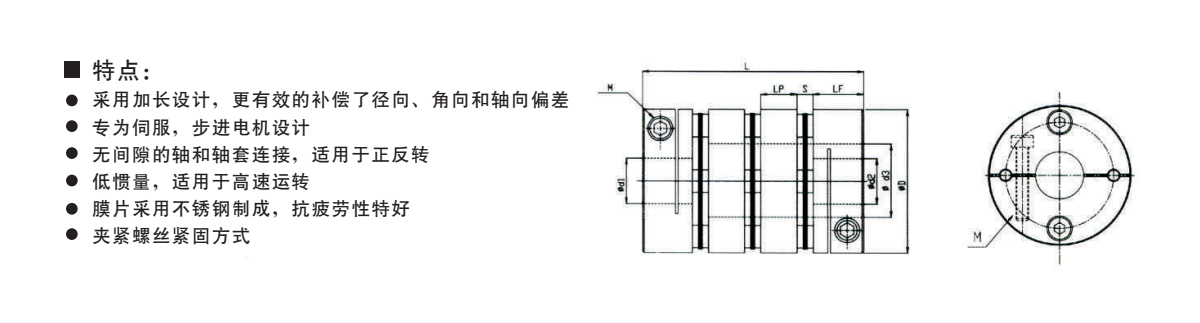 GW鋁合金三膜片夾緊系列產(chǎn)品規(guī)格